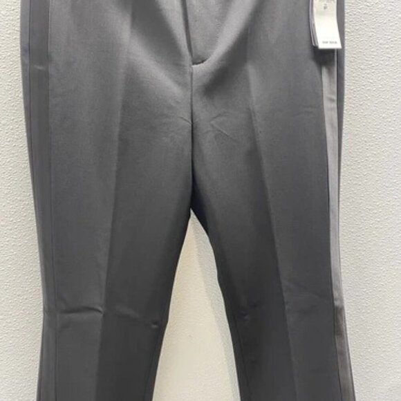 NEW RALPH LAUREN Womens Holiday Satin Stripe Twill Classy Pants Size 6 Black - Picture 10 of 12